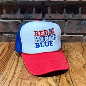 🇺🇸 Custom “Red White Blue” Otto Trucker Hat 🇺🇸
